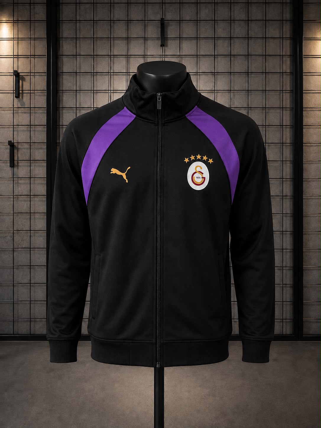 Galatasaray Siyah Mor Eşofman Üstü